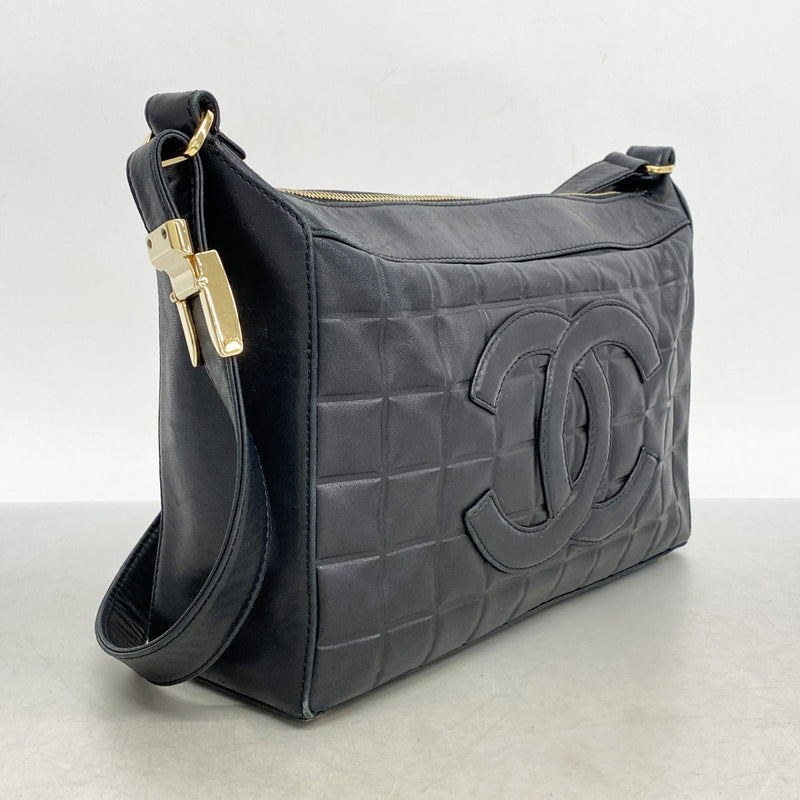 5od4618-h】シャネル ショルダーバッグ チョコバー ラムスキン