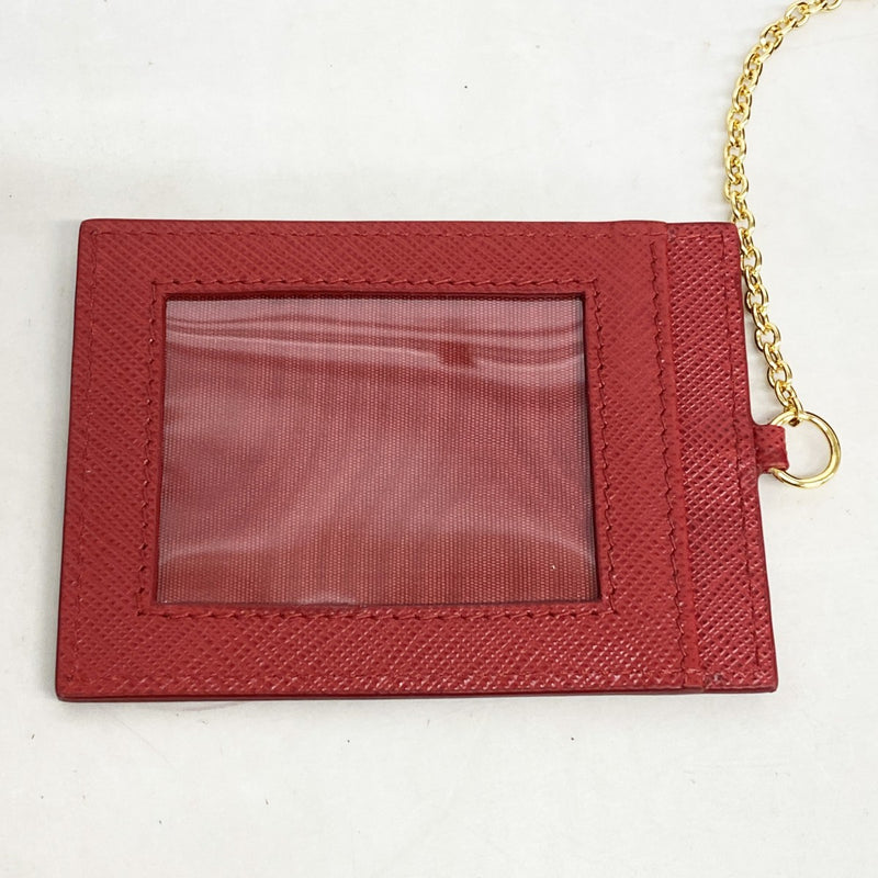 5od4629】プラダ 長財布 サフィアーノ レザー レッド ゴールド金具