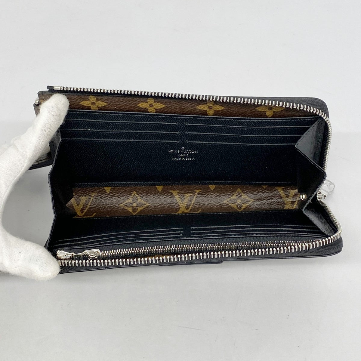 5od4636】ルイヴィトン 長財布 モノグラム・マカサー ジッピー