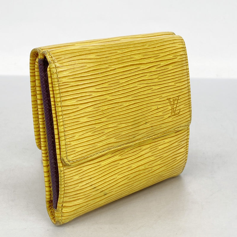 5od4654】ルイヴィトン 三つ折り財布 エピ ポルトモネビエカルト