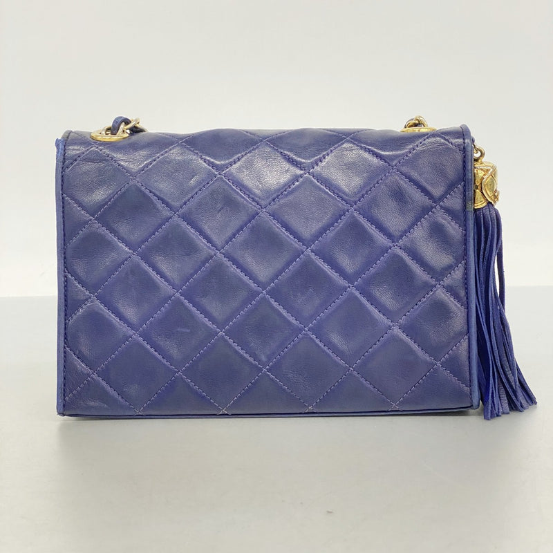 5od4818】シャネル ショルダーバッグ マトラッセ フリンジ付きチェーン