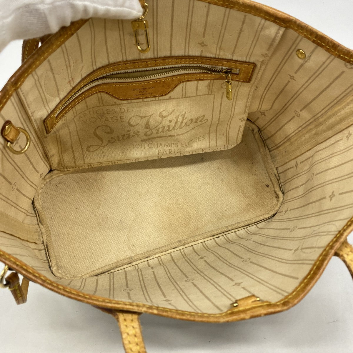 5oe5559-h】ルイヴィトン トートバッグ ダミエ・アズール ネヴァーフル