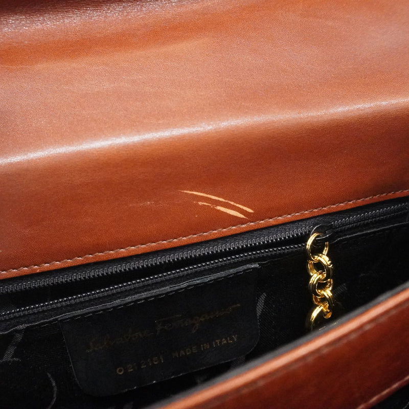 【美品】サルヴァトーレフェラガモ ガンチーニ 2WAYハンドバッグ 10Q88 FERRAGAMO サルヴァトーレフェラガモ ガンチーニ 2WAY ショルダー