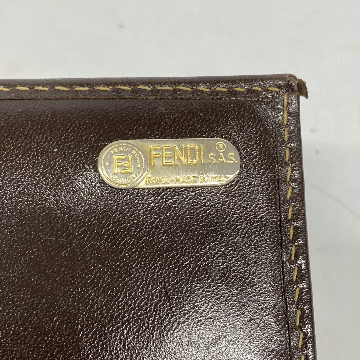 5oe4907】フェンディ 長財布 ズッカ ナイロンキャンバス ブラウン