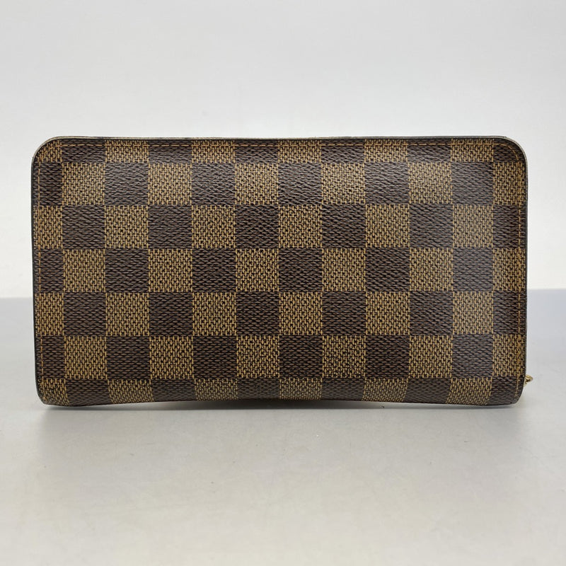 5oe4916】ルイヴィトン 長財布 ダミエ ポルトモネジップ N61728 エベヌ