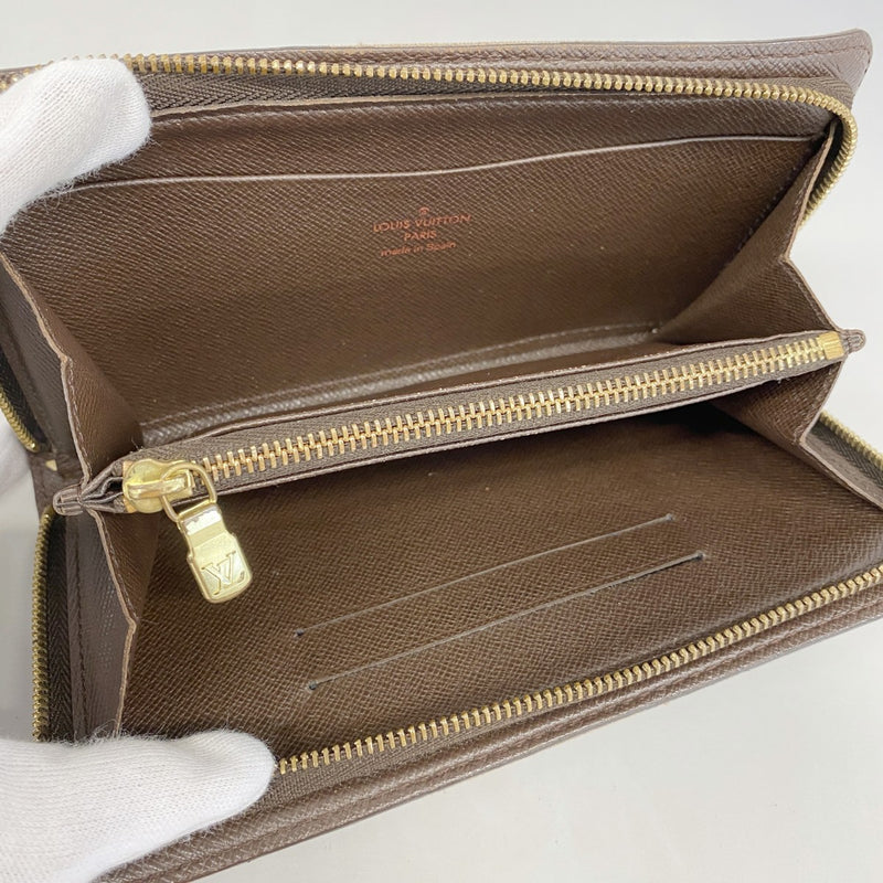 5oe4916】ルイヴィトン 長財布 ダミエ ポルトモネジップ N61728 エベヌ