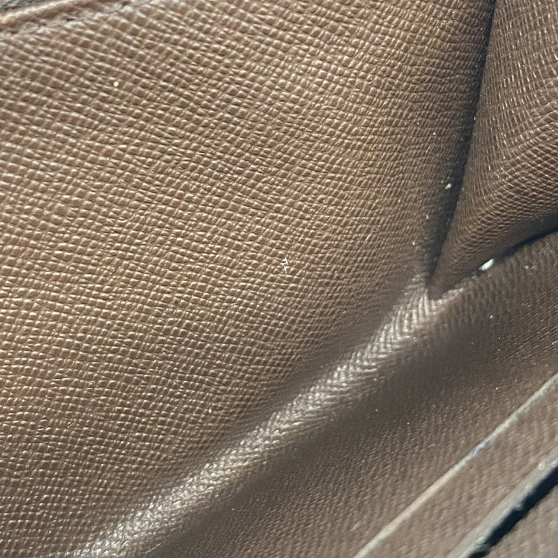 5oe4916】ルイヴィトン 長財布 ダミエ ポルトモネジップ N61728 エベヌ