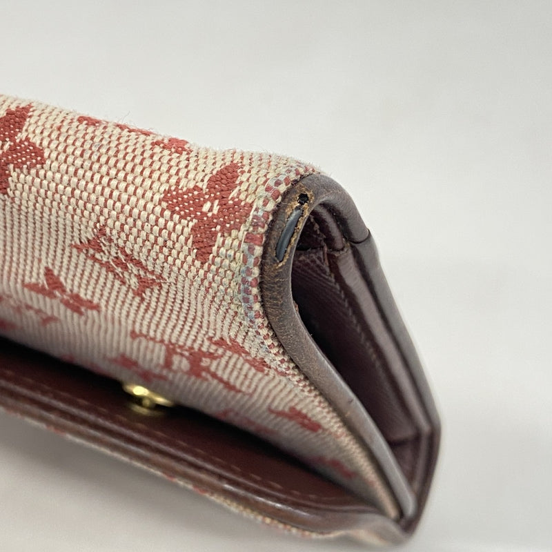 5oe4918】ルイヴィトン 三つ折り長財布 モノグラム・ミニ ポルト
