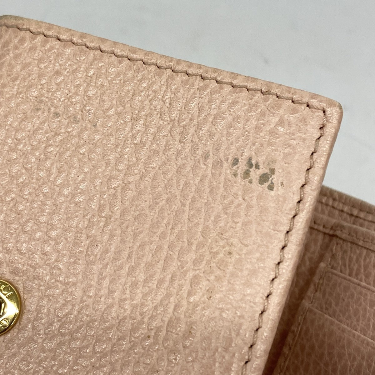 5oe4940-r】グッチ 三つ折り財布 GGマーモント 474746 レザー ピンク