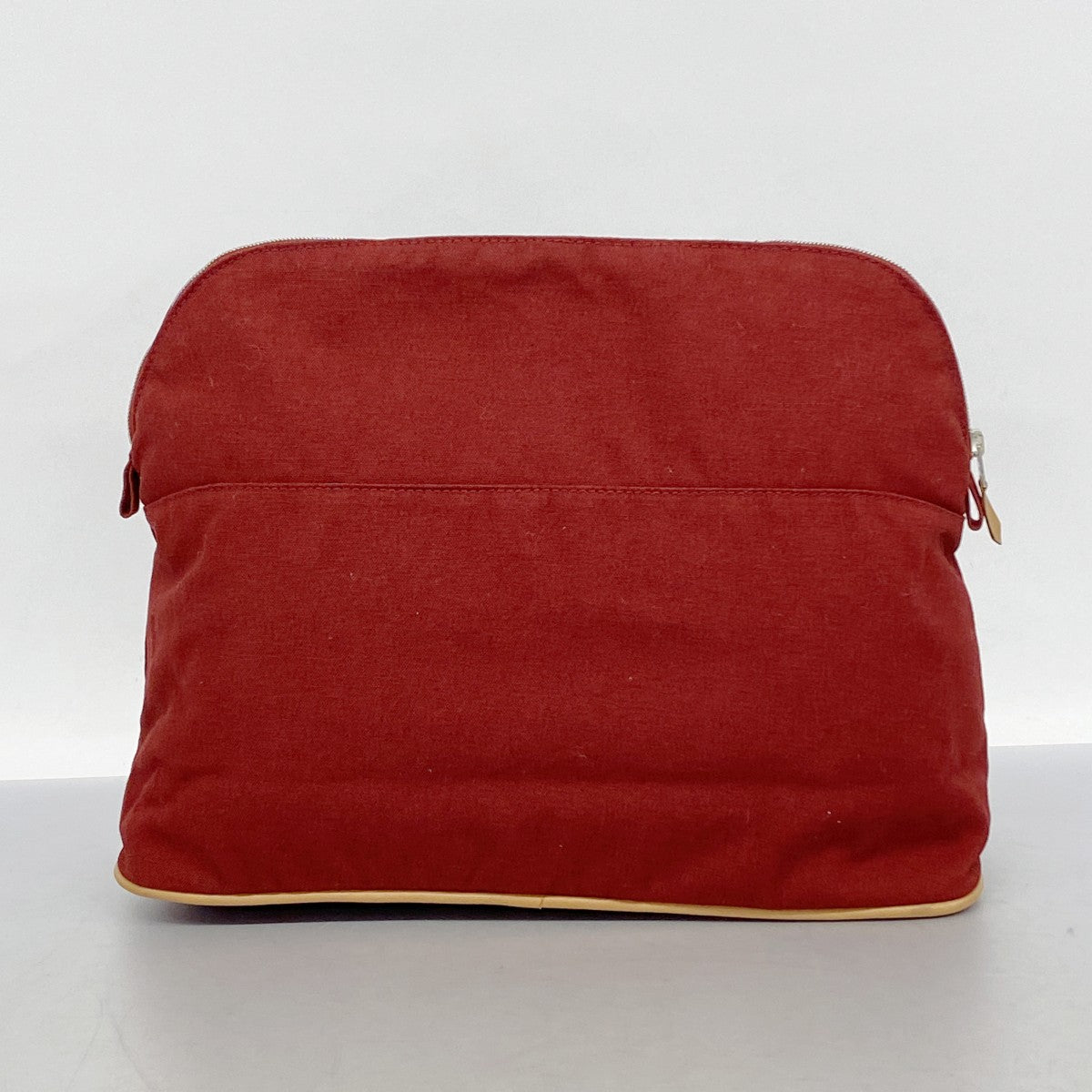 5oe4952-r】エルメス ポーチ ボリードポーチTGM キャンバス レッド