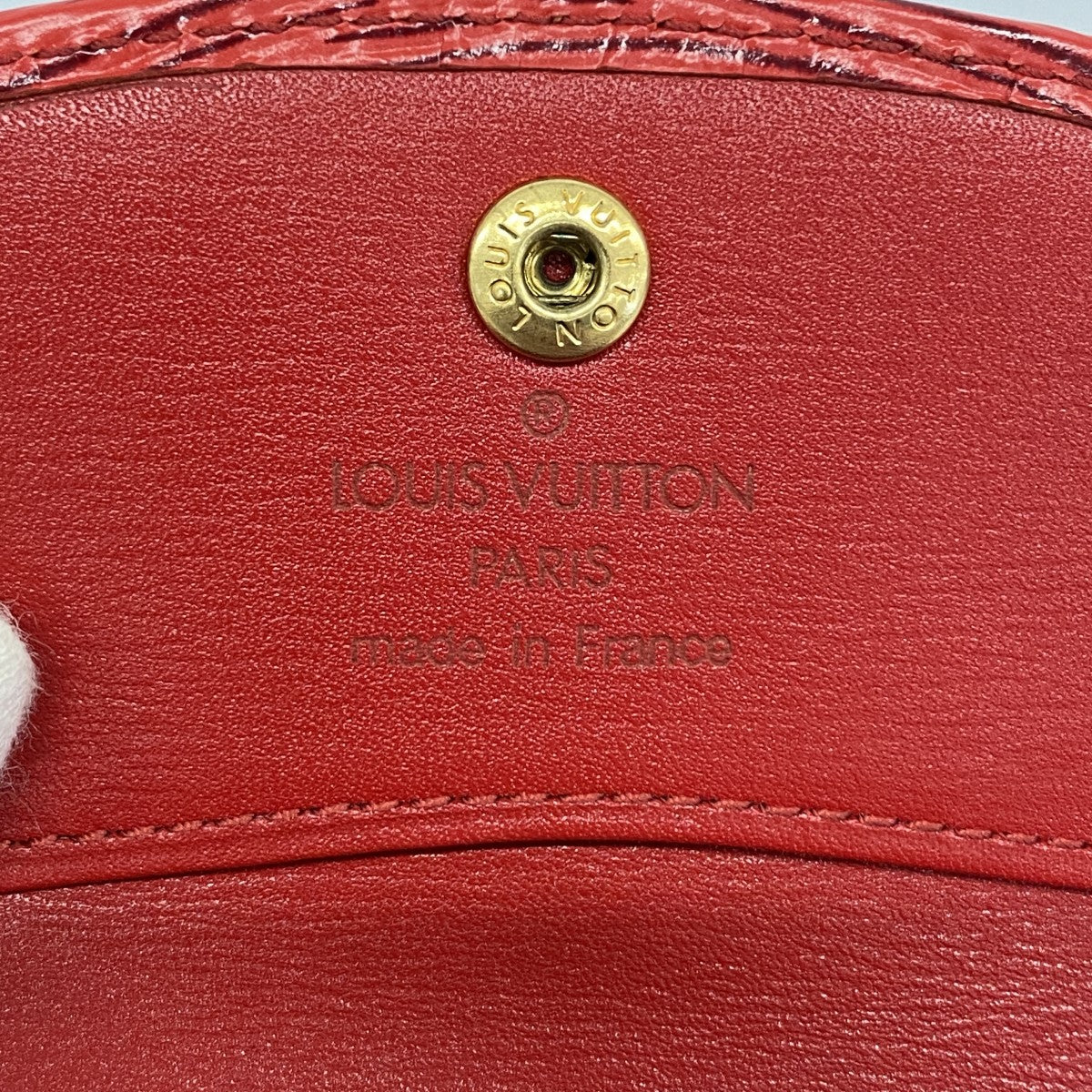 5oe4957-r】ルイヴィトン コインケース エピ カスティリアンレッド