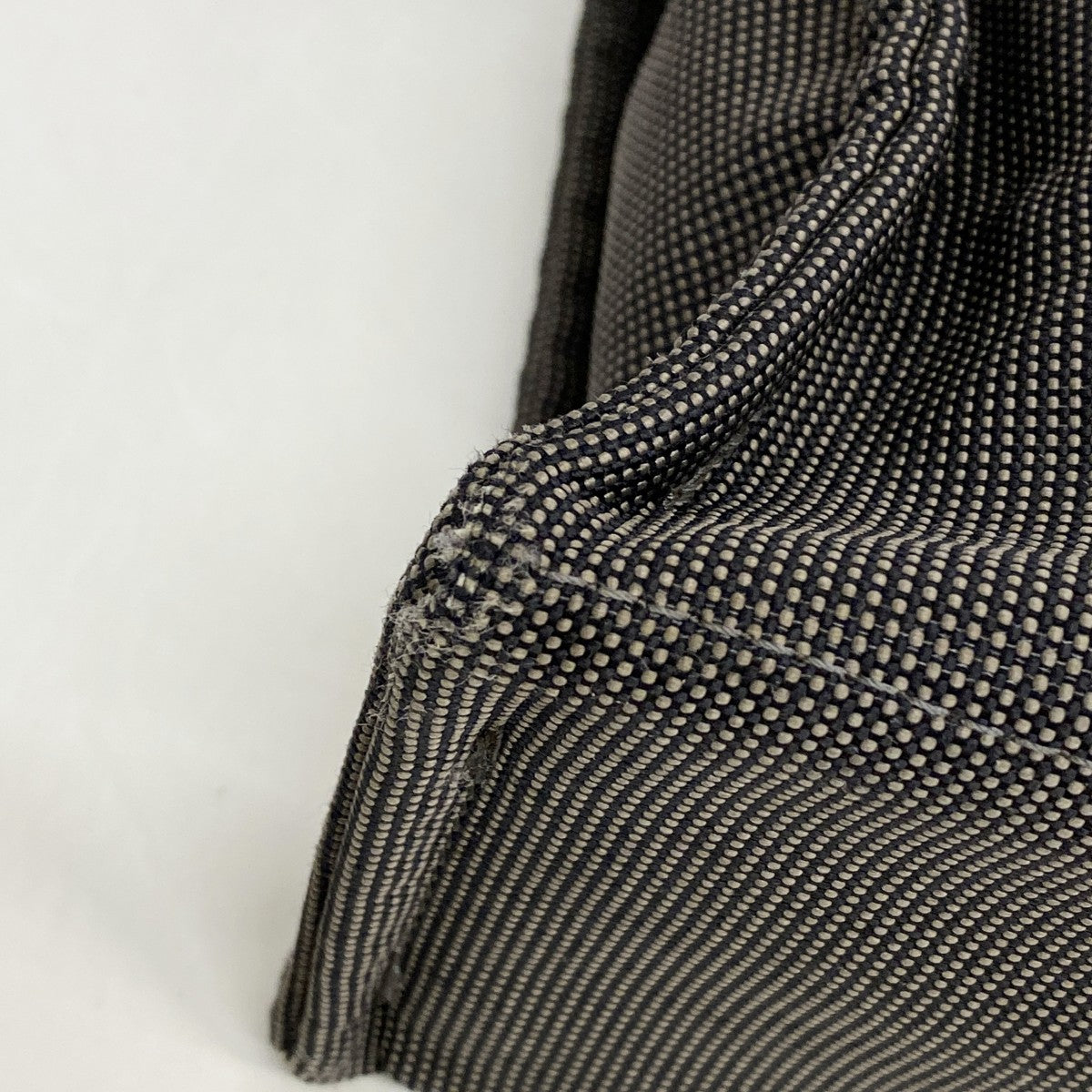 グレー レザートートバッグ hermes HERMES エルメス エールライントート MM トートバッグ ナイロン グレー