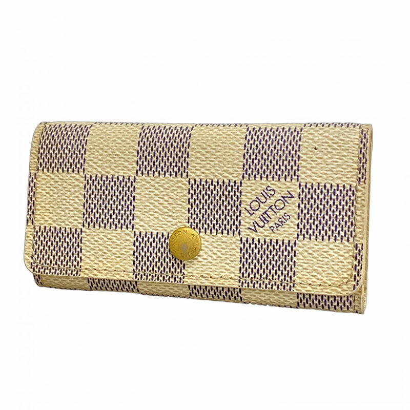 ルイ・ヴィトン キーケース ダミエアズール 白　ポシェット・クレ 小銭入れ兼用 5oe5017】ルイヴィトン キーケース ダミエ・アズール ミュルティクレ4
