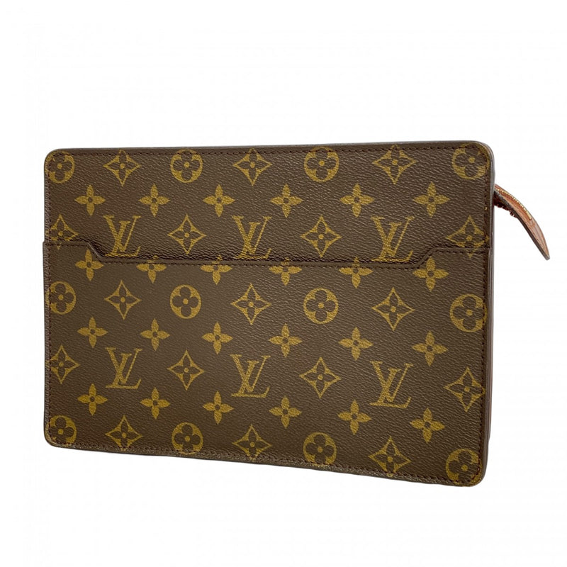 LOUIS VUITTON ブラウン クラッチバッグ 中古・古着通販】LOUIS VUITTON (ルイ ヴィトン) クラッチバッグ