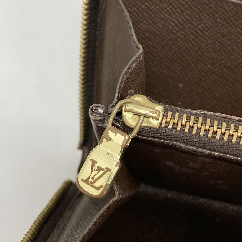 5oe5094】ルイヴィトン 長財布 ダミエ ポルトモネジップ N61728 エベヌ