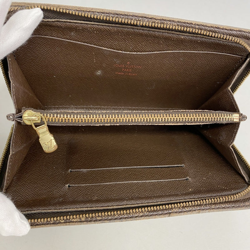 5oe5094】ルイヴィトン 長財布 ダミエ ポルトモネジップ N61728 エベヌ