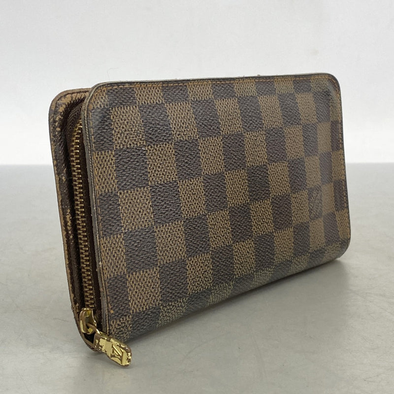 5oe5094】ルイヴィトン 長財布 ダミエ ポルトモネジップ N61728 エベヌ