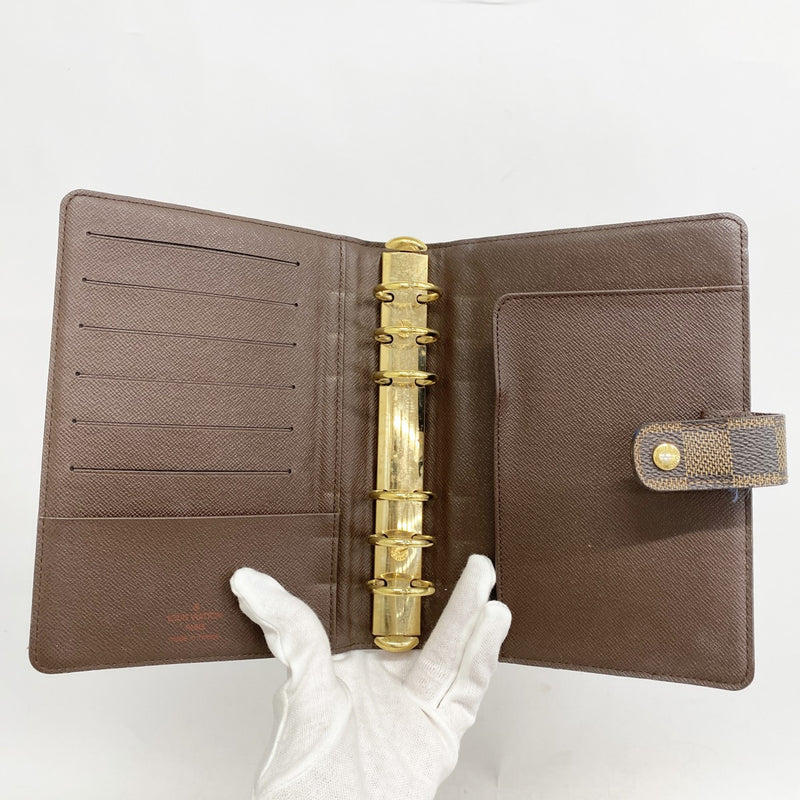 5oe5095】ルイヴィトン 手帳カバー ダミエ アジェンダMM R20240 エベヌ