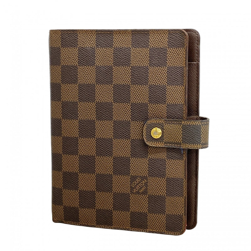 5oe5095】ルイヴィトン 手帳カバー ダミエ アジェンダMM R20240 エベヌ