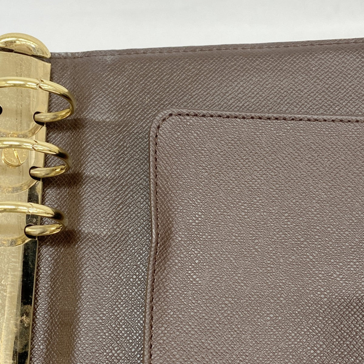 5oe5095】ルイヴィトン 手帳カバー ダミエ アジェンダMM R20240 エベヌ