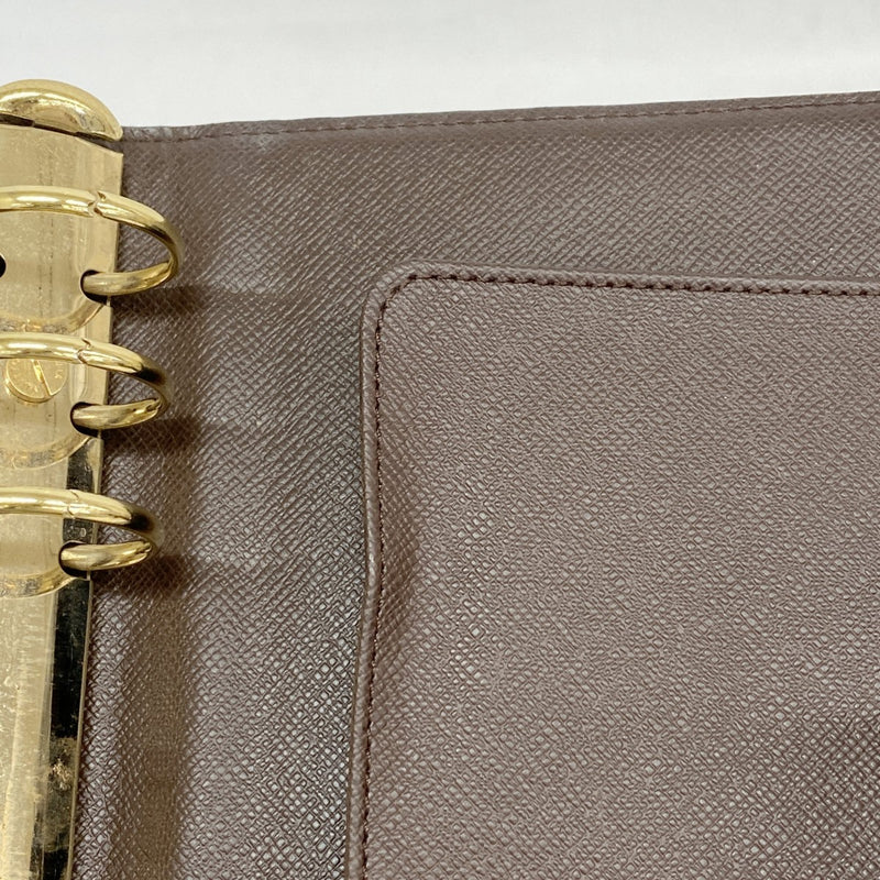 5oe5095】ルイヴィトン 手帳カバー ダミエ アジェンダMM R20240 エベヌ