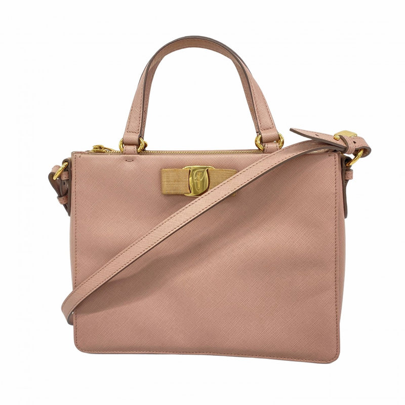 5oe5129】サルヴァトーレフェラガモ ハンドバッグ ヴァラ レザー