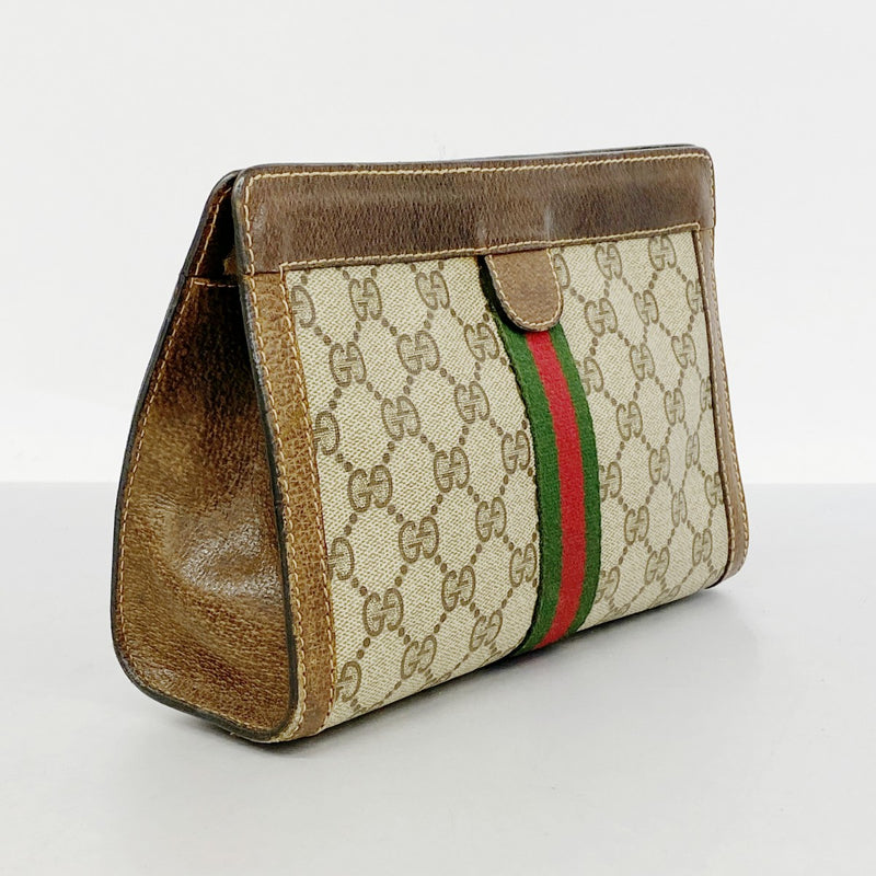 5oe5131】グッチ クラッチバッグ GGスプリーム/シェリーライン 37 014