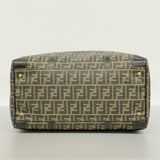 5oe5132】フェンディ ボストンバッグ ズッカ PVC ブラウン ブラック