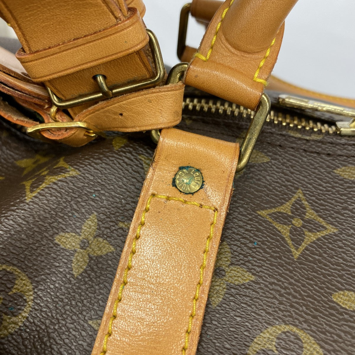 5oe5133】ルイヴィトン ボストンバッグ モノグラム キーポルバンド