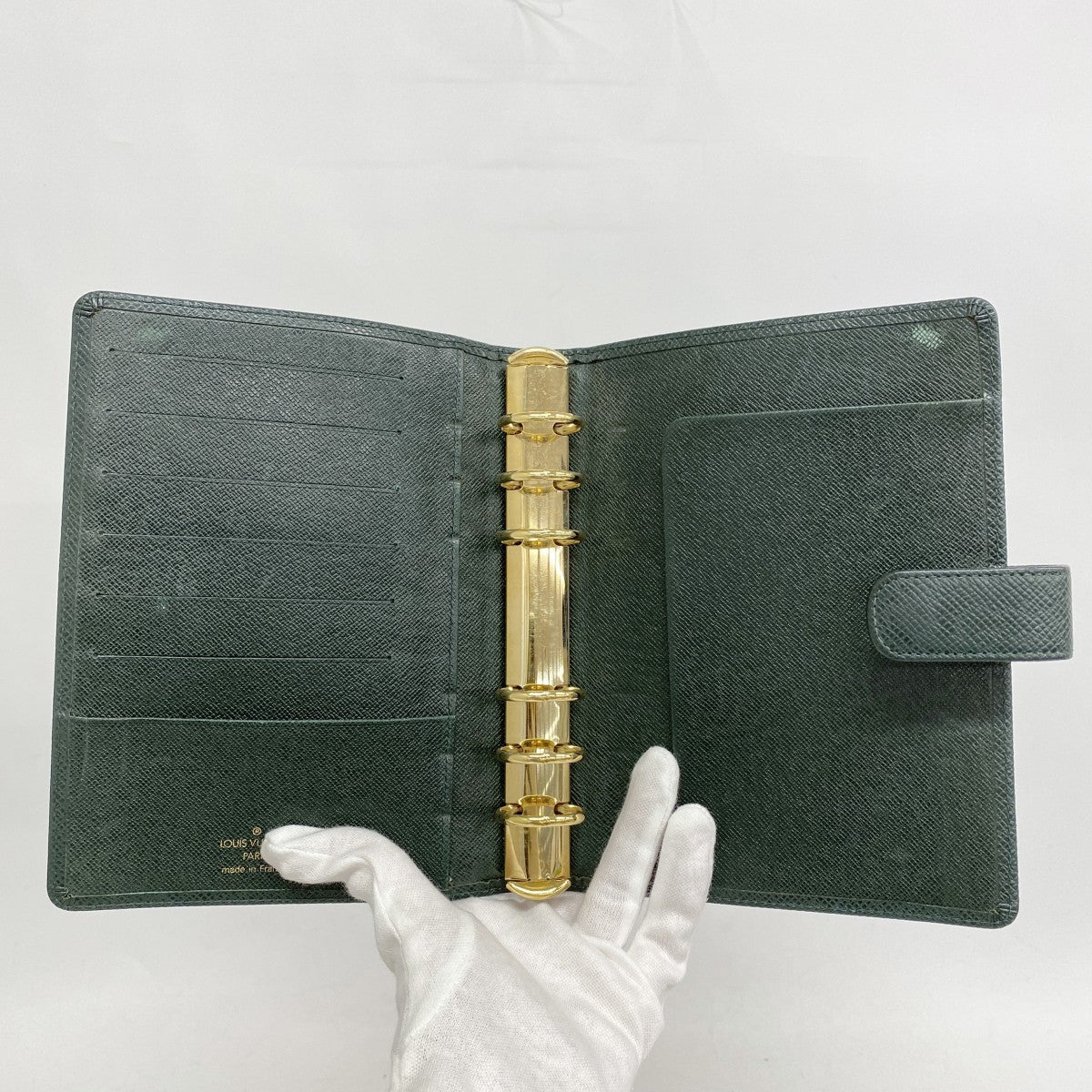 5oe5154】ルイヴィトン 手帳カバー タイガ アジェンダMM R20431