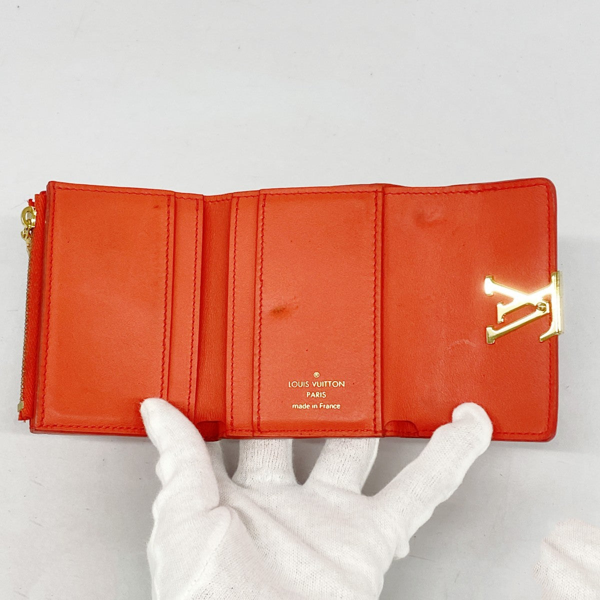 5oe5163】ルイヴィトン 三つ折り財布 トリヨン ポルトフォイユ