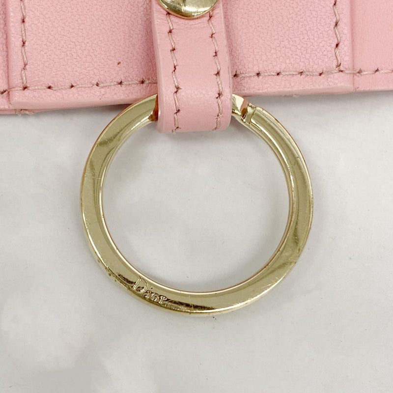 5oe5164】クリスチャンディオール キーケース カナージュ レザー