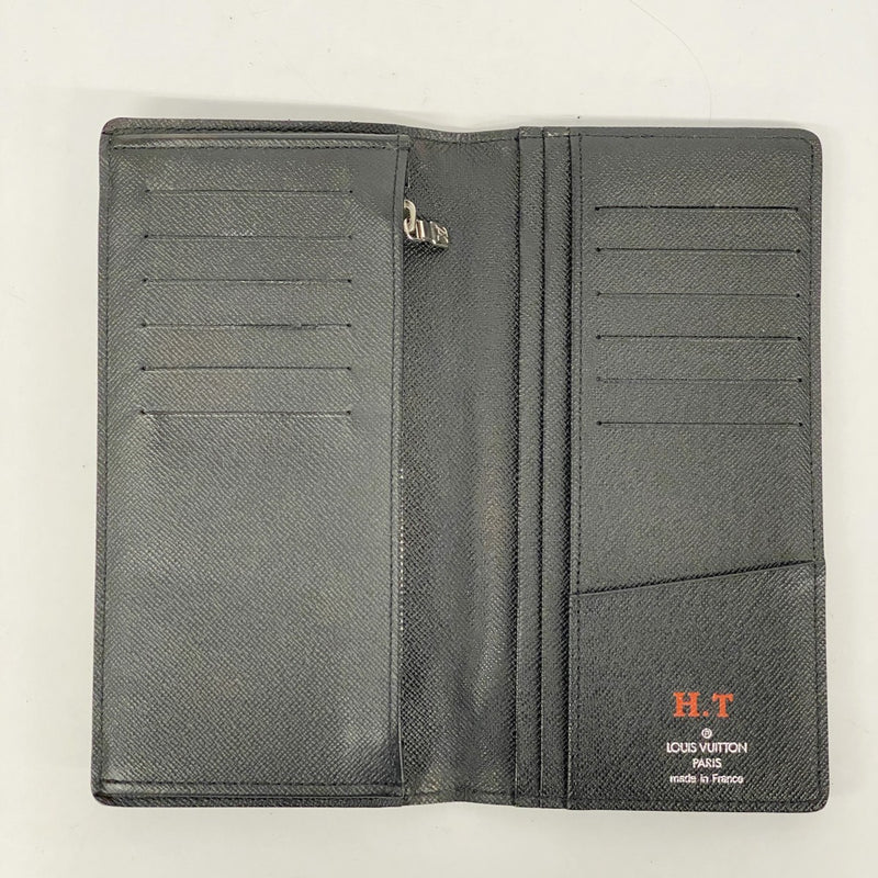 極美品　ルイヴィトン　ダミエ　ポルトフォイユ　ブラザ　ダミエ　ブラック　長財布 ポルトフォイユ・ブラザ ルイヴィトン 長財布 ポルトフォイユブラザ