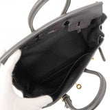 ★SALE【5oe5508-g-h】エルメス ハンドバッグ バーキン25 トゴ ブラック ゴールド金具 B刻印【中古】レディース