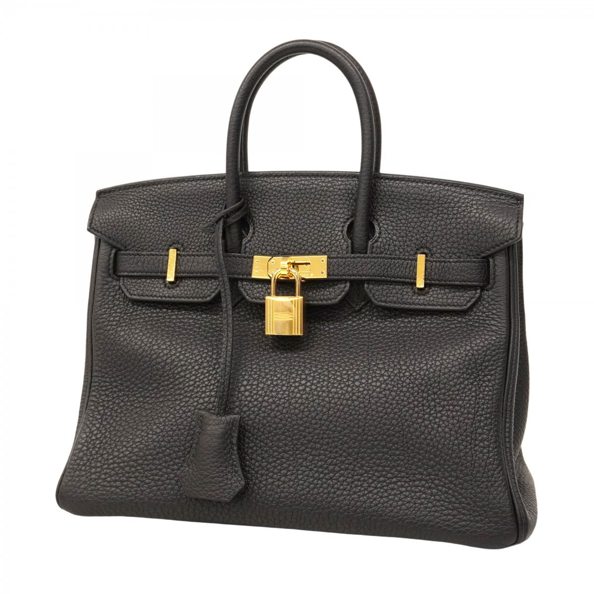 ★SALE【5oe5508-g-h】エルメス ハンドバッグ バーキン25 トゴ ブラック ゴールド金具 B刻印【中古】レディース