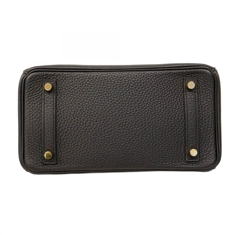 ★SALE【5oe5508-g-h】エルメス ハンドバッグ バーキン25 トゴ ブラック ゴールド金具 B刻印【中古】レディース