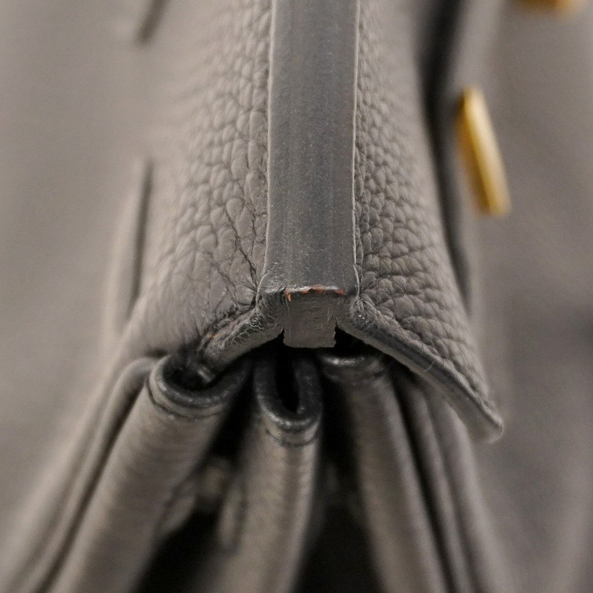 ★SALE【5oe5508-g-h】エルメス ハンドバッグ バーキン25 トゴ ブラック ゴールド金具 B刻印【中古】レディース