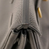 ★SALE【5oe5508-g-h】エルメス ハンドバッグ バーキン25 トゴ ブラック ゴールド金具 B刻印【中古】レディース