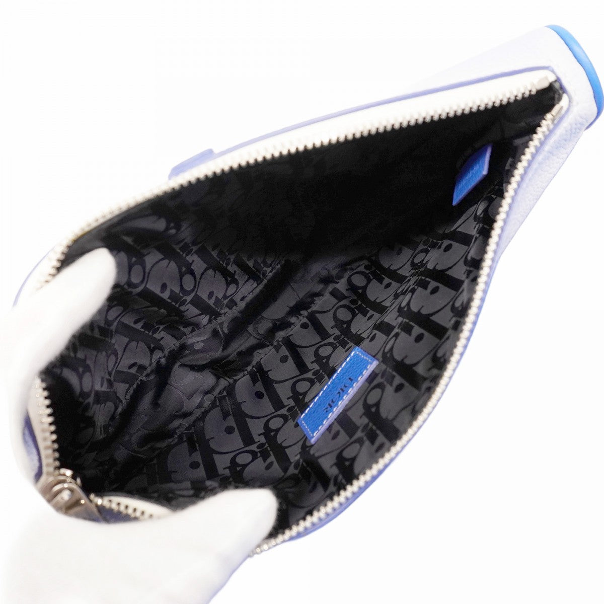 5oe5593-h】クリスチャンディオール ショルダーバッグ サドル レザー