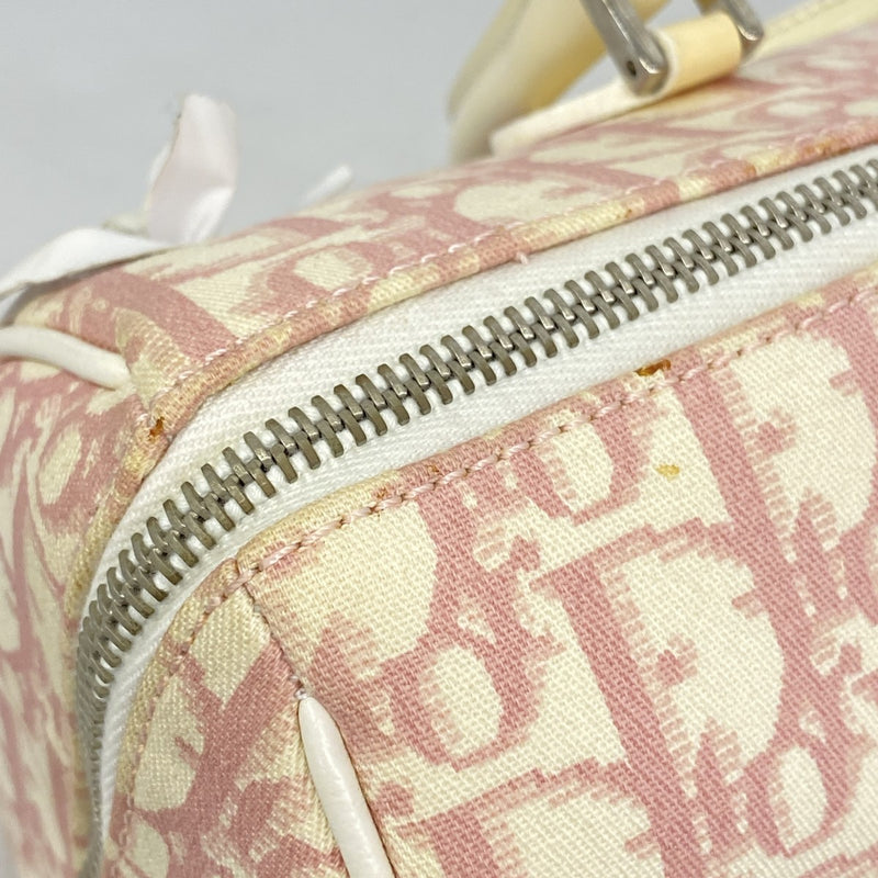 5oe5919】クリスチャンディオール ハンドバッグ トロッター フラワー