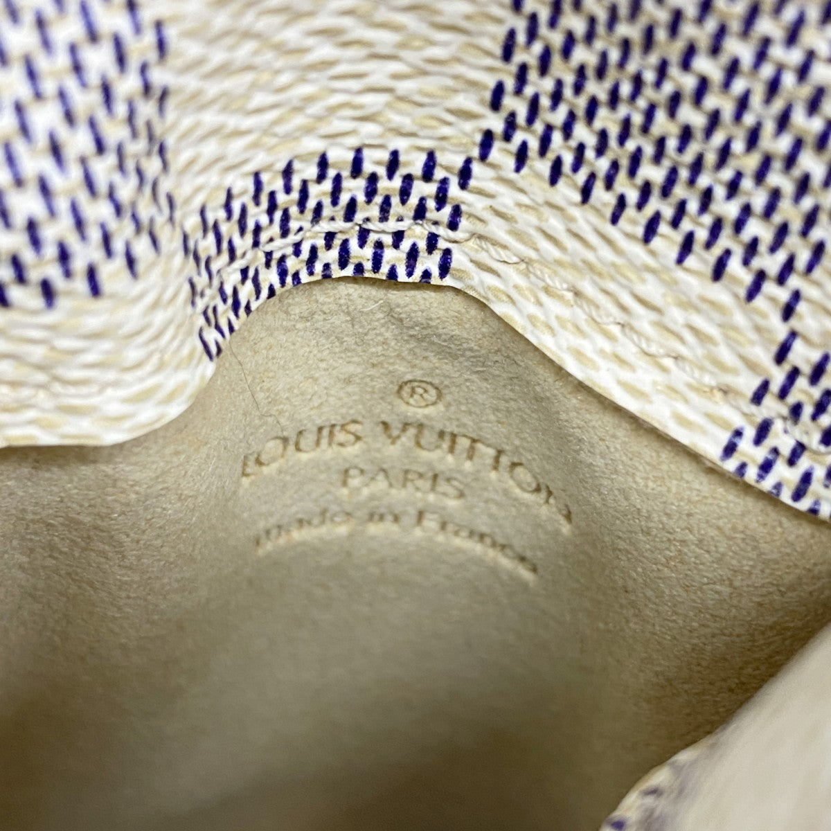 5oe6303】ルイヴィトン メガネケース ダミエ・アズール エテュイ リュ