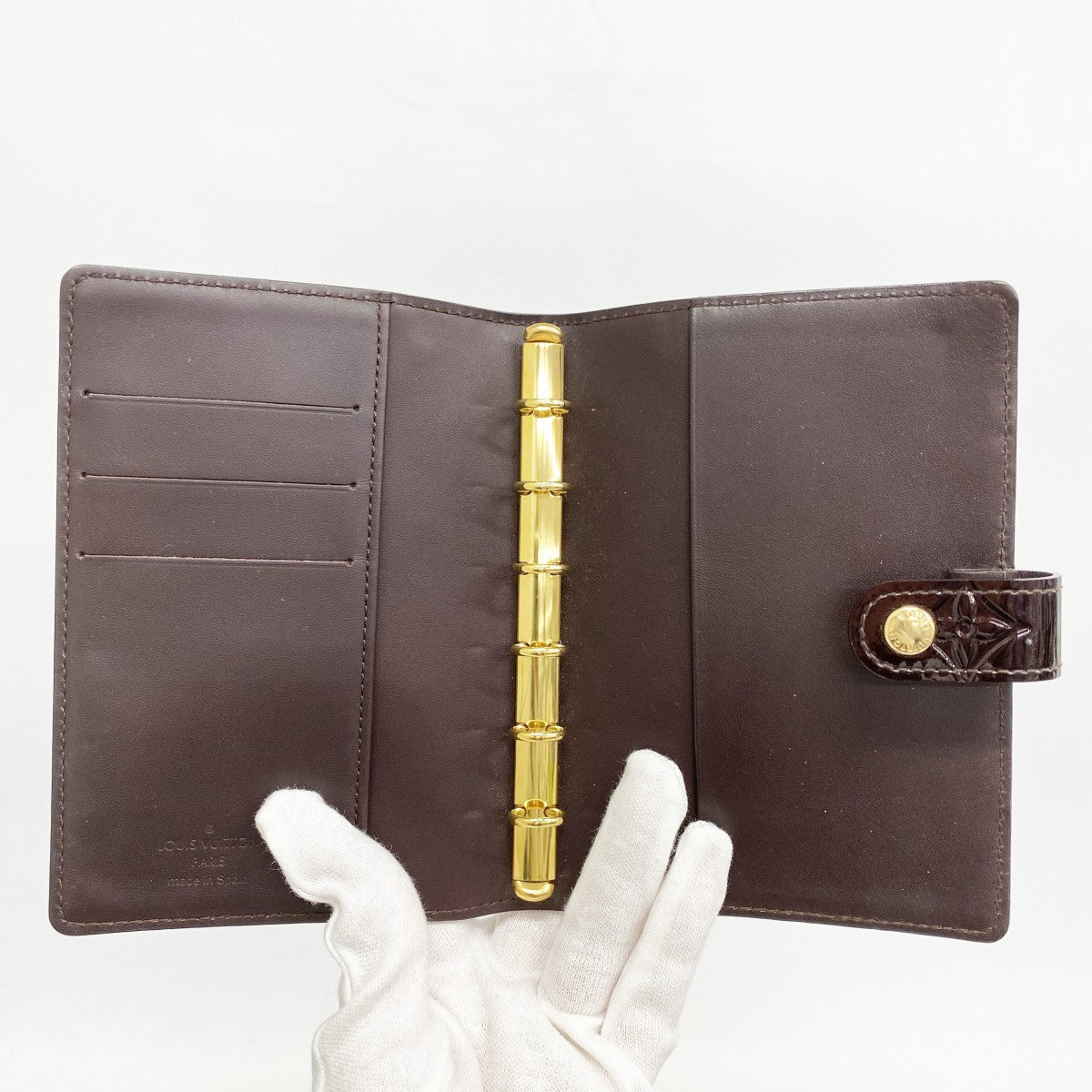 5oe6304】ルイヴィトン 手帳カバー ヴェルニ アジェンダPM R21026