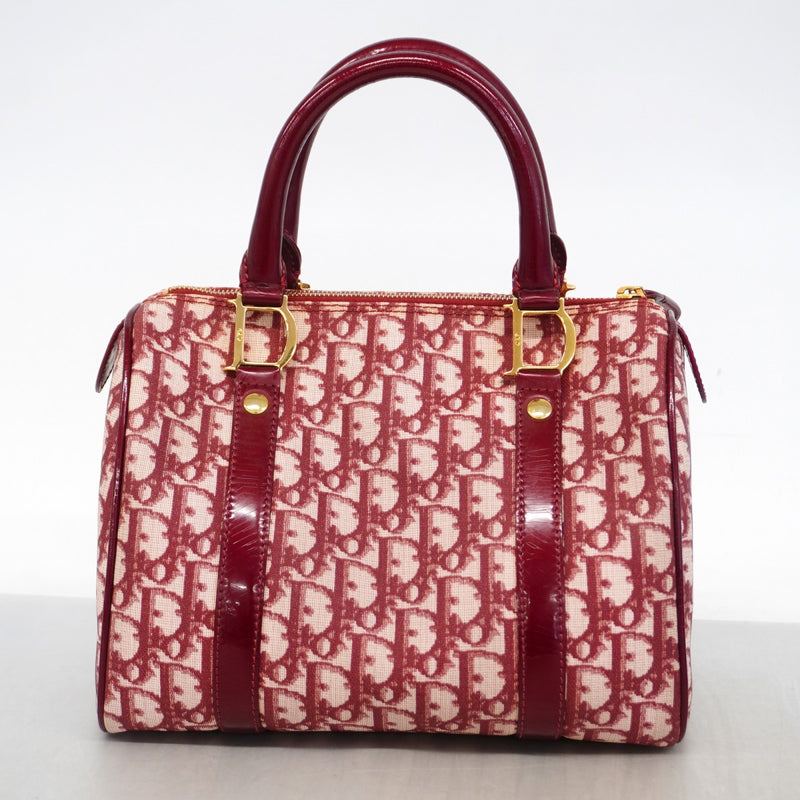 5of6356】クリスチャンディオール ハンドバッグ トロッター PVC レッド