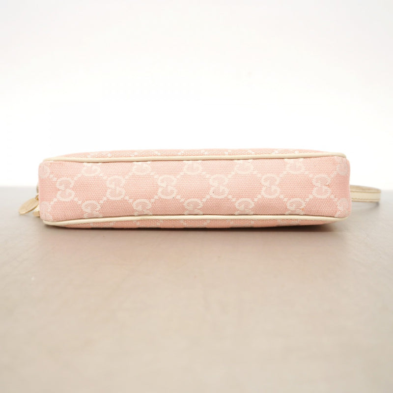 5of6492】グッチ ポーチ GGキャンバス 154432 キャンバス ピンク