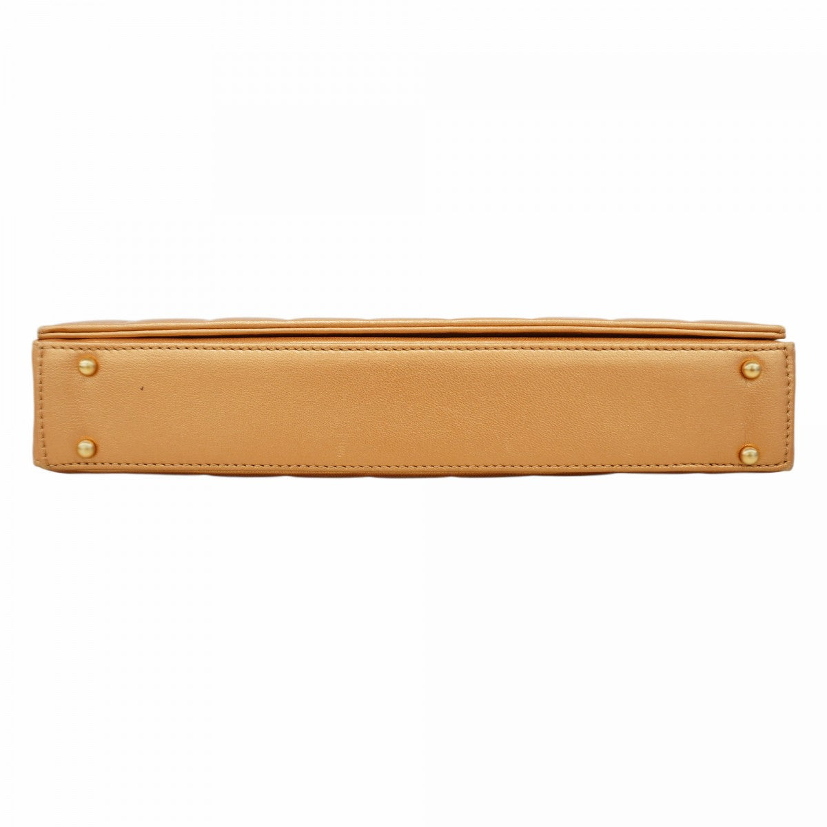 ★SALE【5of6583-h】シャネル ショルダーバッグ チョコバー ラムスキン ベージュ ゴールド金具【中古】レディース ☆最終価格☆SALE【5of6583-h】シャネル ショルダーバッグ チョコバー