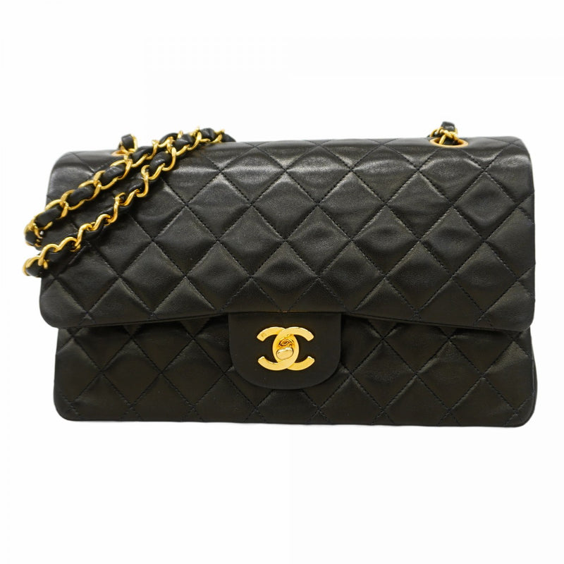 5of6585-h】シャネル ショルダーバッグ マトラッセ Wフラップ W