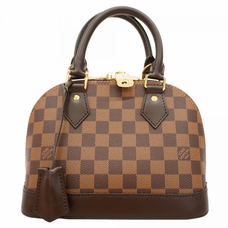 5of6593-h】ルイヴィトン ハンドバッグ ダミエ アルマBB N41221 エベヌ