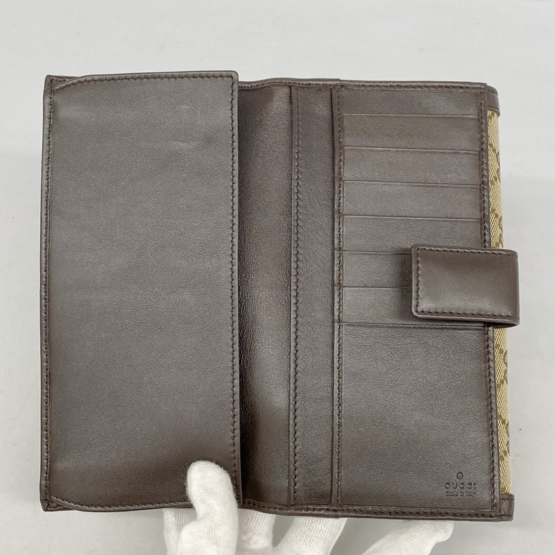 5pa0038】グッチ 長財布 インターロッキングG GGキャンバス 282426