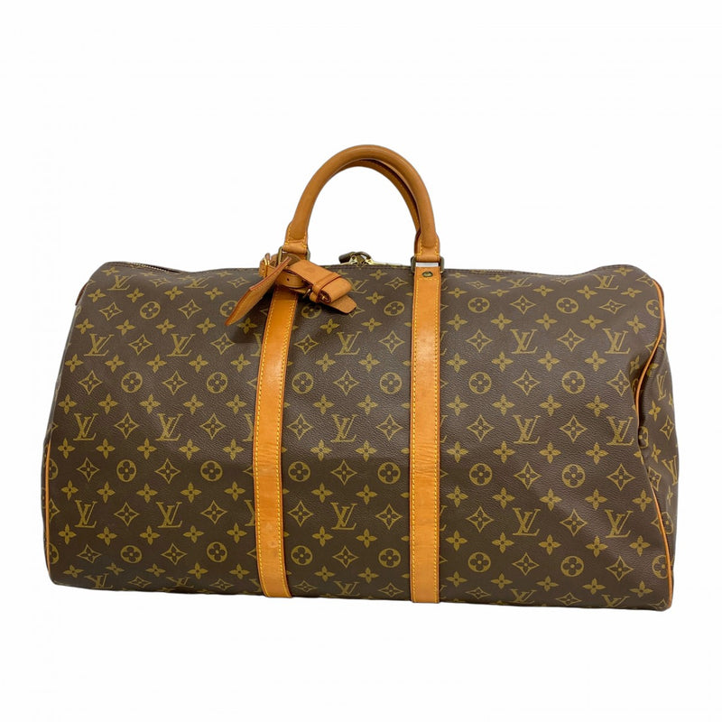 LOUIS VUITTON ボストンバッグ モノグラム キーポル55 ブラウン 5pa0041】ルイヴィトン ボストンバッグ モノグラム キーポル55 M41424