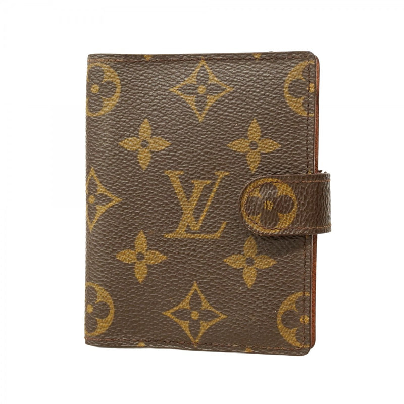 LOUIS VUITTON モノグラム レザー座布団カバー 5pa0079】ルイヴィトン 手帳カバー モノグラム アジェンダミニ R20007